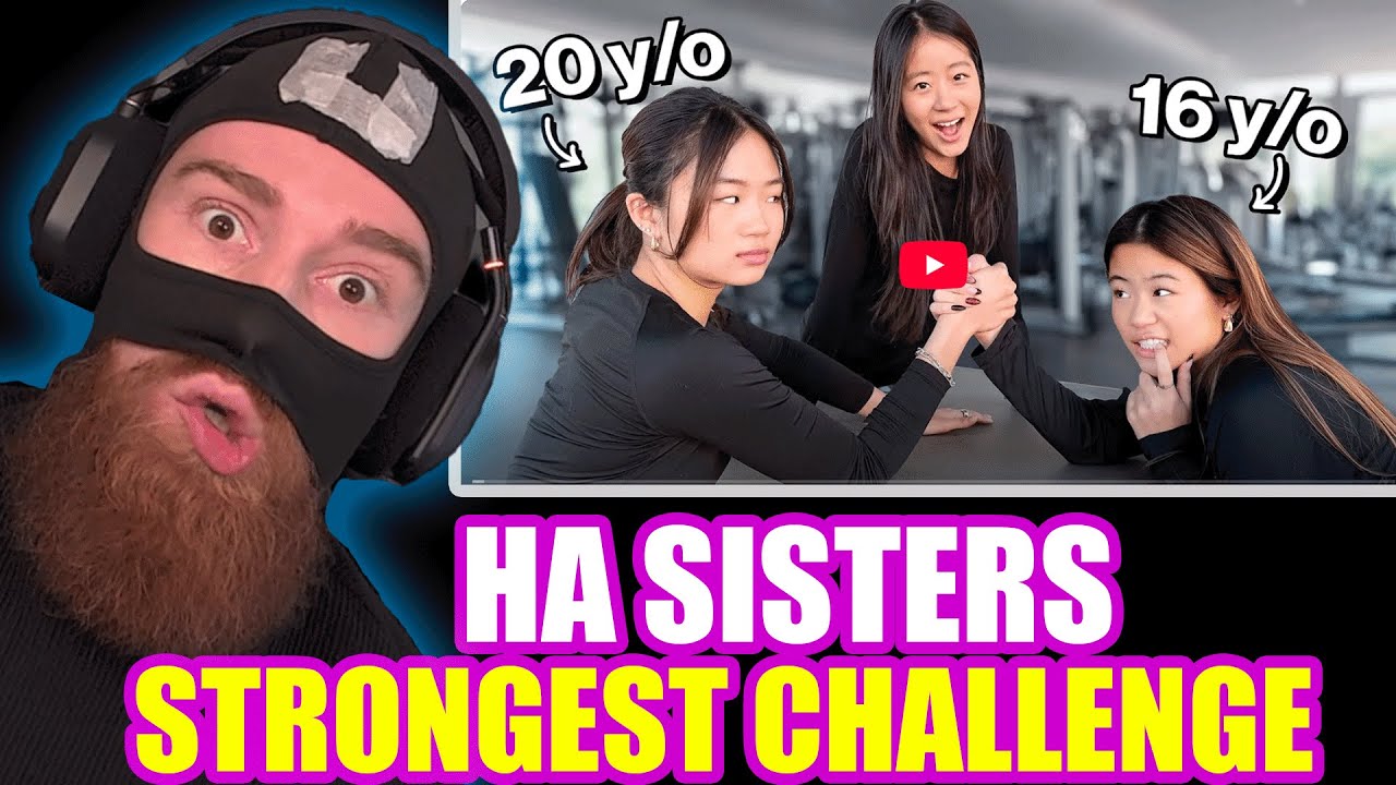 HA SISTERS WHO'S THE STRONGEST SISTER CHALLENGE... (I got surprised)