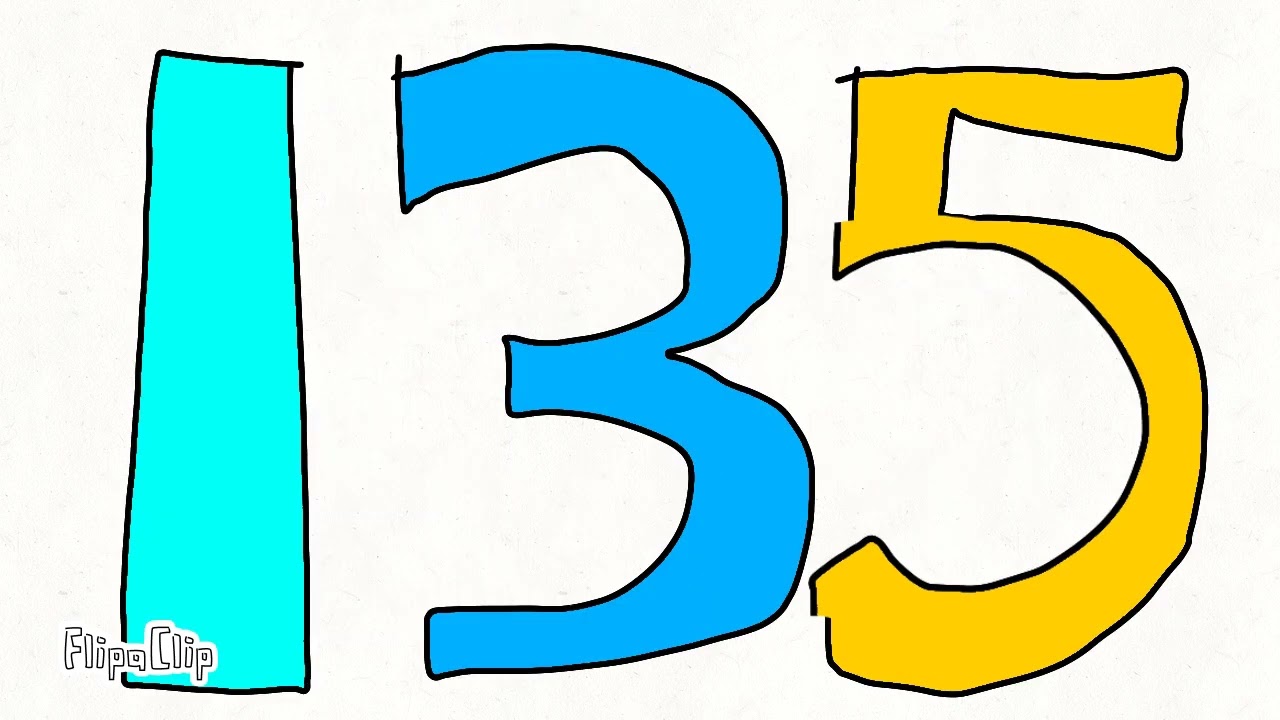 number band 131-140 but 135 is Teal, Blue and Yellow.