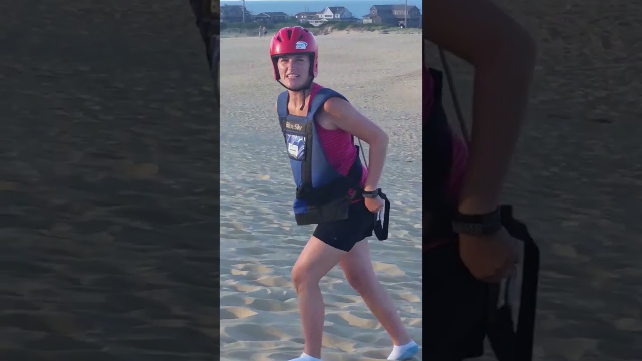 Dinah's hangglider attempts. July 2016 OBX