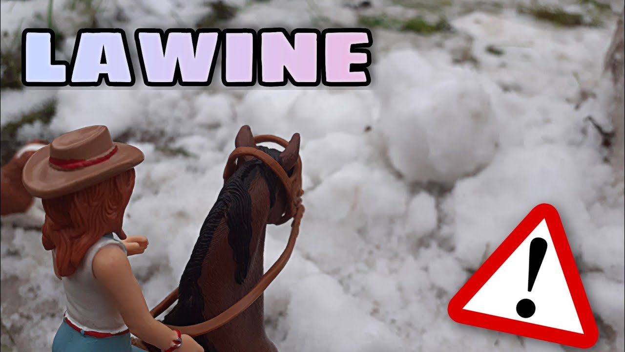 LAWINE und Krankenhaus?!Schleich FMA mit Alina❤Ausritt im Schnee