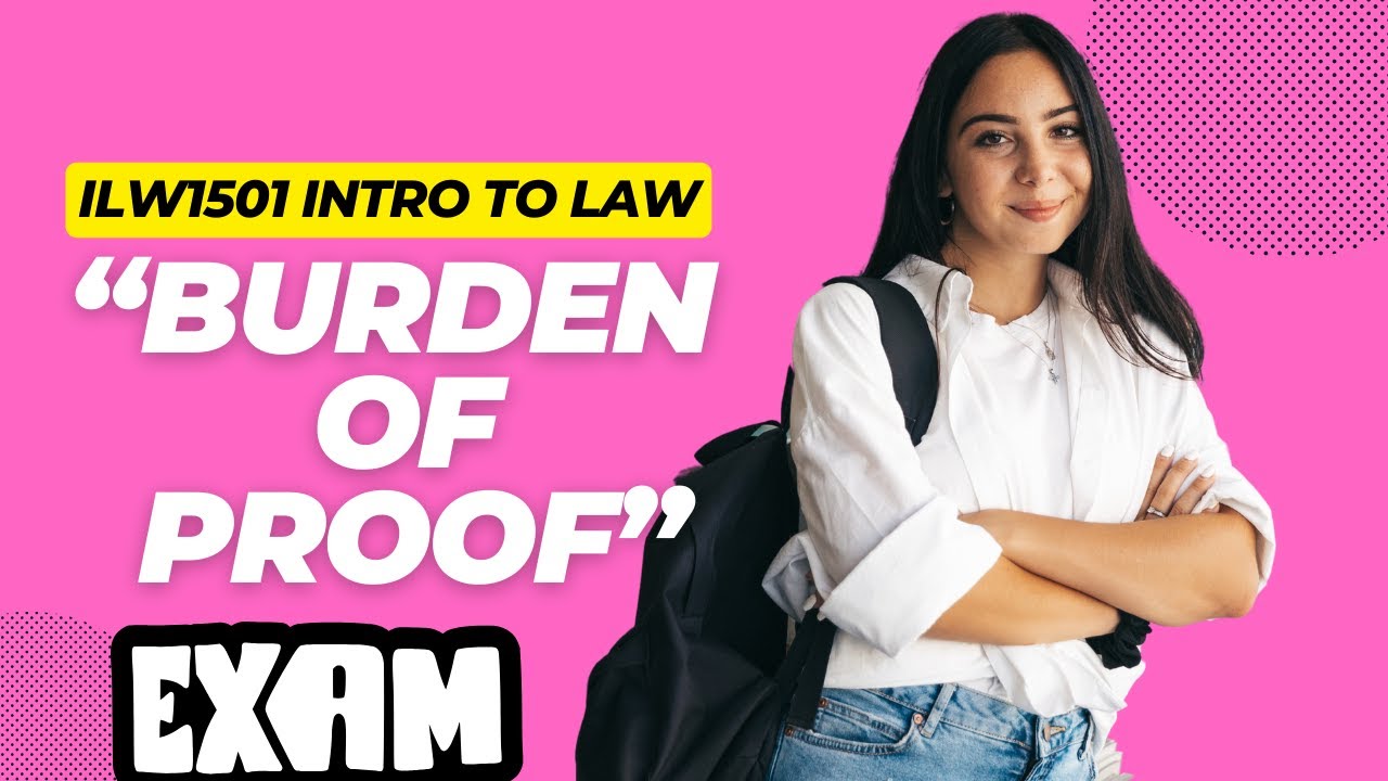 What does the concept “burden of proof” mean in a civil case and on which party does it rest? UNISA