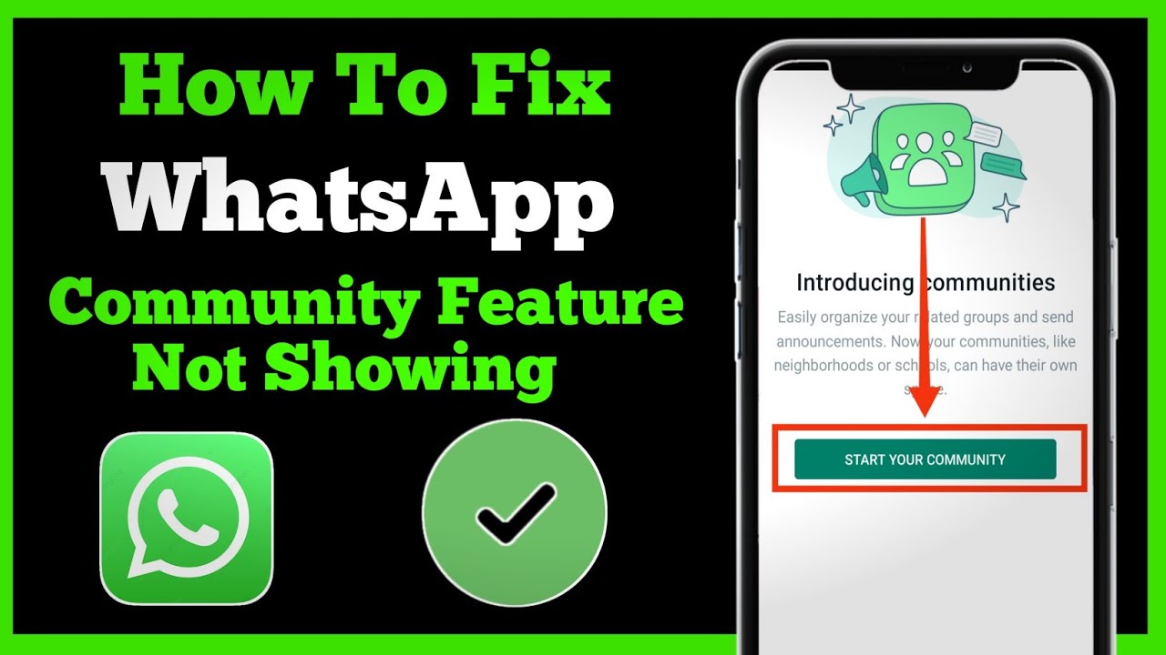 How To Fix WhatsApp Community Feature Not Showing [2022] || Community Feature New Update ||