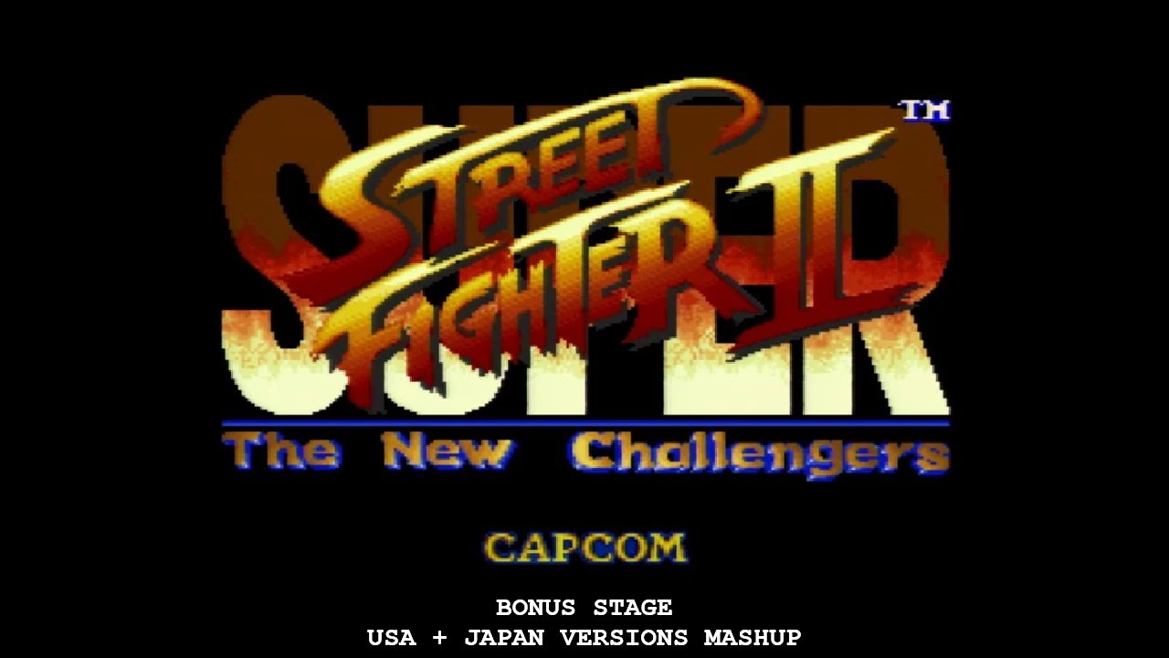 Super Street Fighter 2 -  Bonus stage / SNES USA + Japan versions mashup