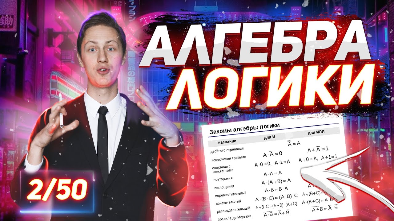50 уроков Информатики: Алгебра логики - второй шаг на пути к 100 баллам по КЕГЭ 2022