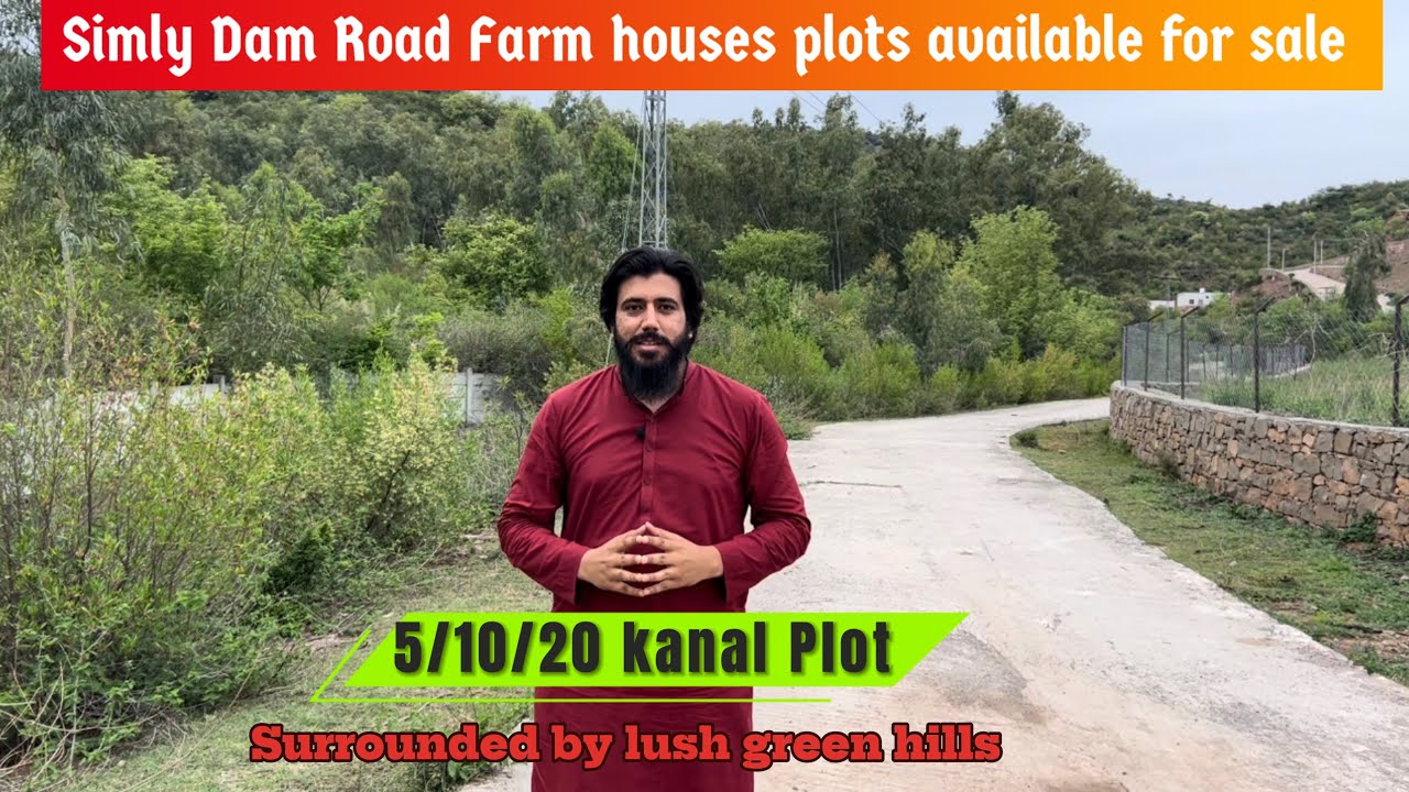5/10/20 Kanal farm houses available in simly dam road Islamabad near Bahira enclave Islamabad