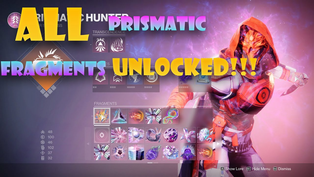 How to unlock ALL prismatic fragments destiny 2