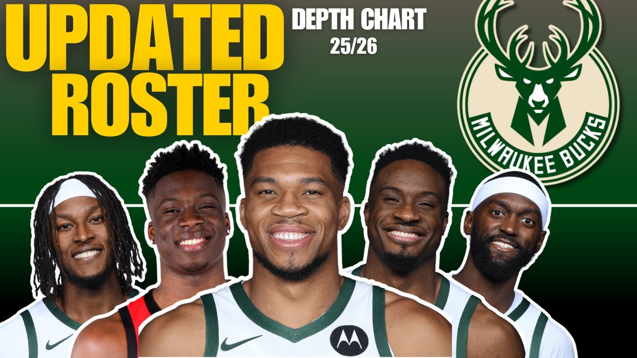 Milwaukee Bucks 2025/26 Roster & Depth Chart | Lineup with Giannis Antetokounmpo, Portis & Turner