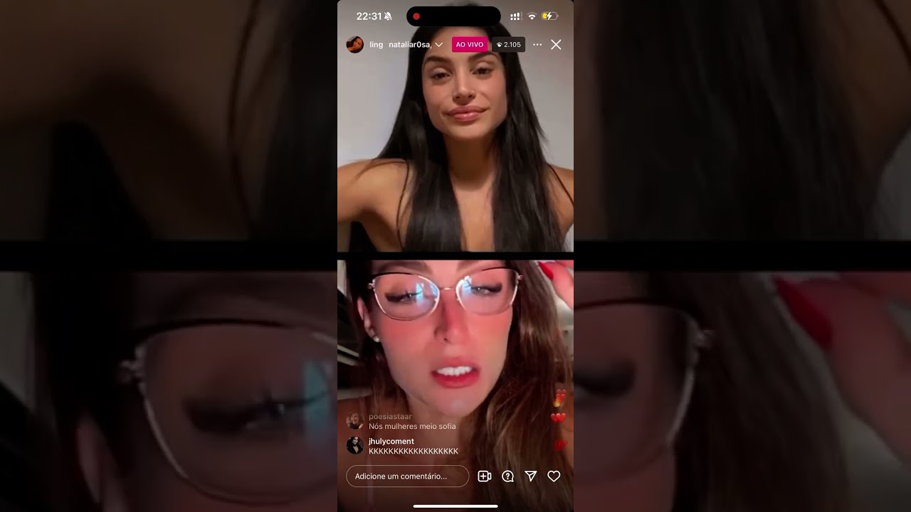 Live Natalia rosa e Sofia starling da serie Xeque mate