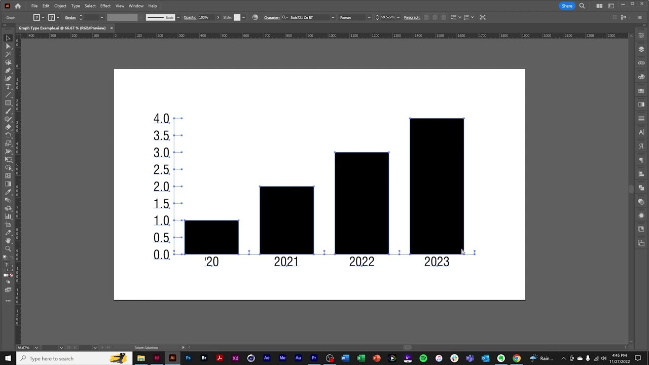 Illustrator Tutorial: The Graph Tool Part 1