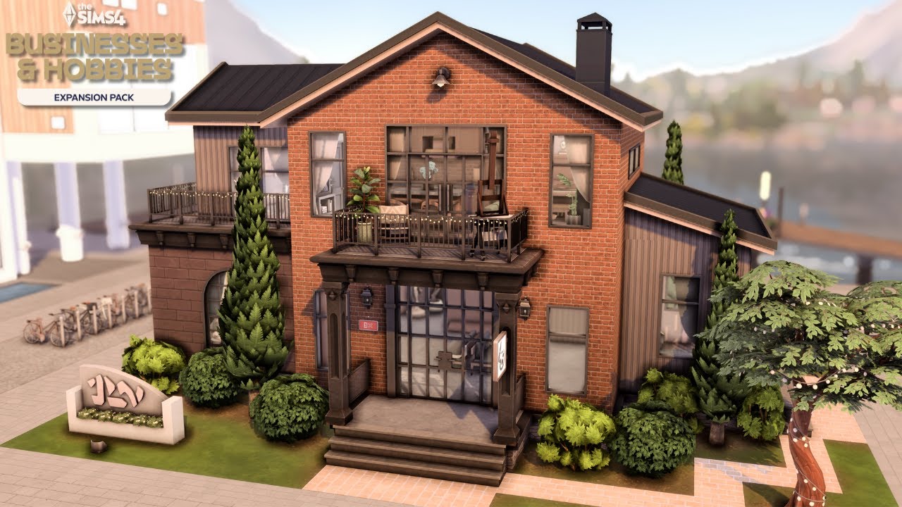 Small Art Gallery & Studio 🎨 Businesses & Hobbies 💼 The Sims 4 Speed Build | No CC