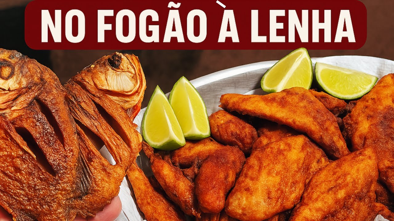 🔥 FAZENDO PEIXE FRITO NO FOGÃO À LENHA 🐟🔥 PIRANHA, BETARA E PESCADA MUITO CROCANTE 😋🍋 #fy #asmr