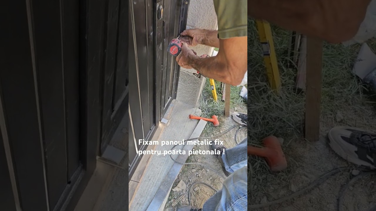 Fixam panoul metalix fix pentru poarta pietonala !