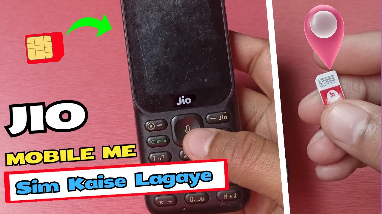 jio mobile me sim kaise lagaye - How to insert SIM in jio phone
