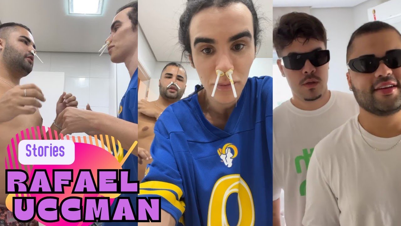 RAFA E LUCAS DEPILANDO O NARIZ |STORIES RAFA UCCMAN