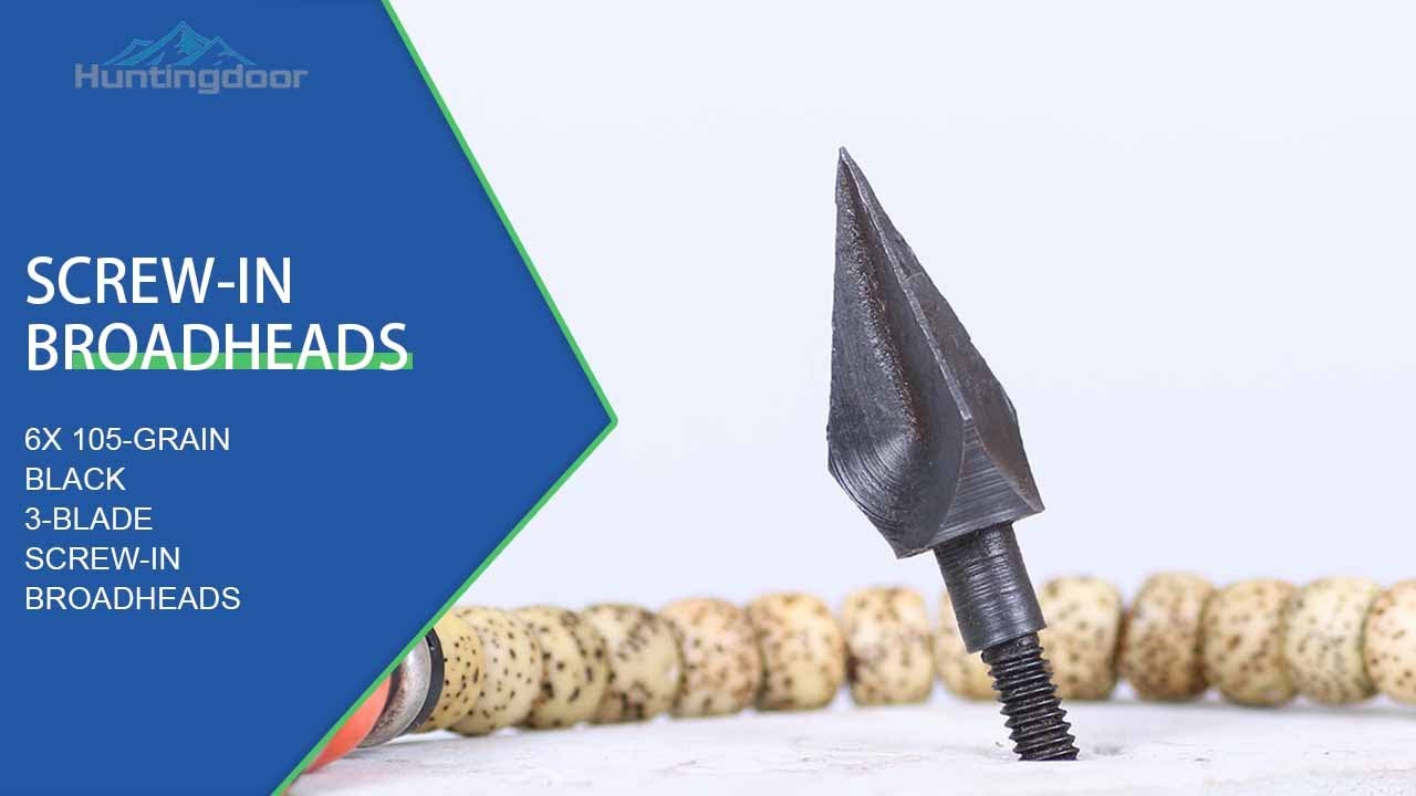 SCREW-IN BROADHEADS FROM HUNTINGDOOR #archery #arrow #arrowheads #hunting #archer