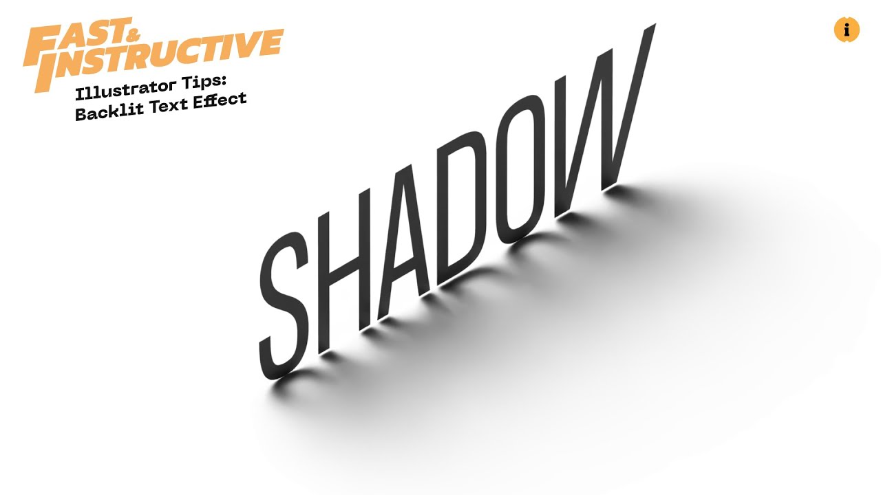#IllustratorTips: Backlit Text Effect #FastandInstructive