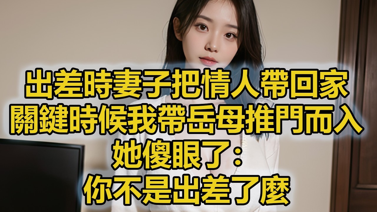 出差時妻子把情人帶回家，關鍵時候我帶岳母推門而入，她傻眼了：你不是出差了麼？