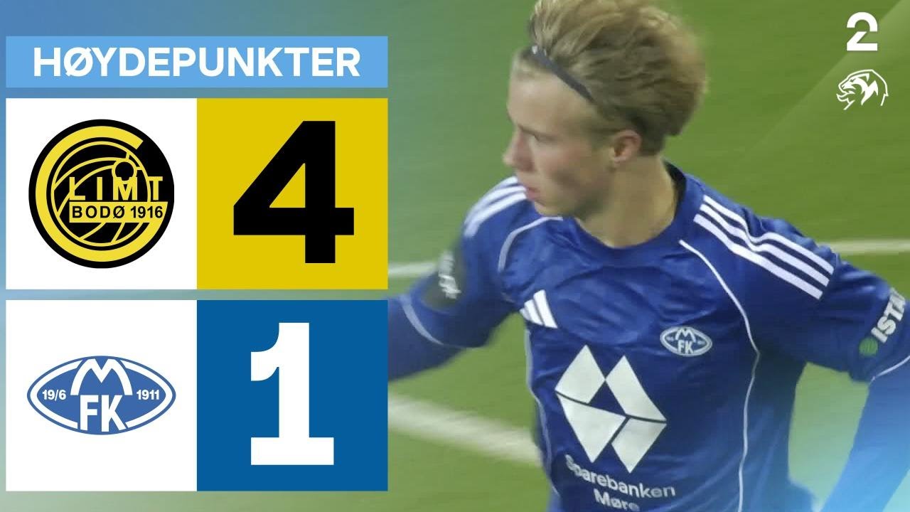 Bod&oslash;/Glimt 4 - 1 Molde - H&oslash;ydepunkter