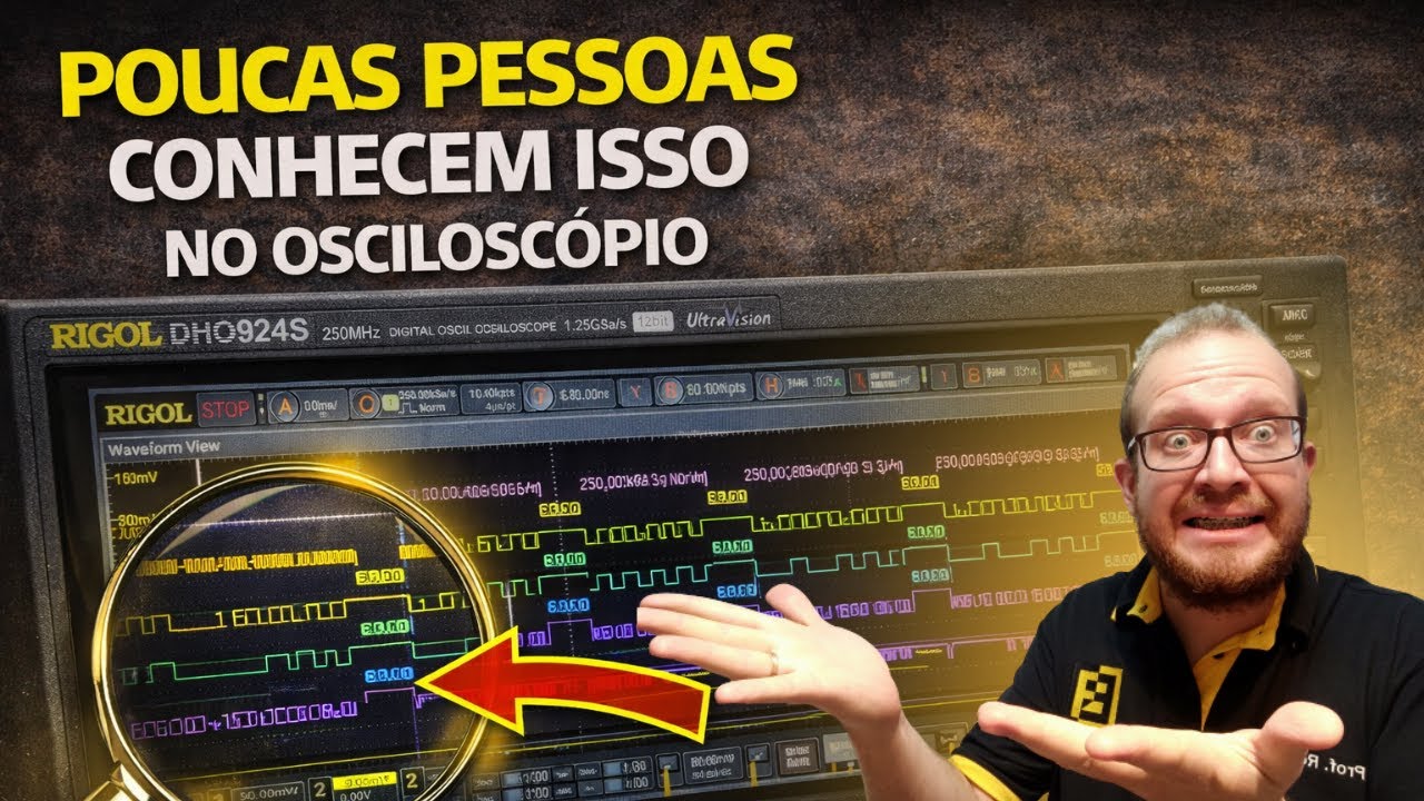 FUNÇÃO DESCONHECIDA NO OSCILOSCOPIO - ELA VAI TE ESPANTAR! Eletronica Facil e RIGOL