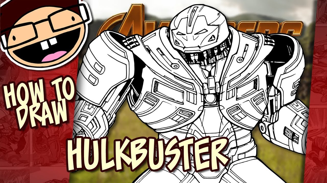 How to Draw the HULKBUSTER IRON MAN ARMOR (Avengers: Infinity War) | Narrated Step-by-Step Tutorial