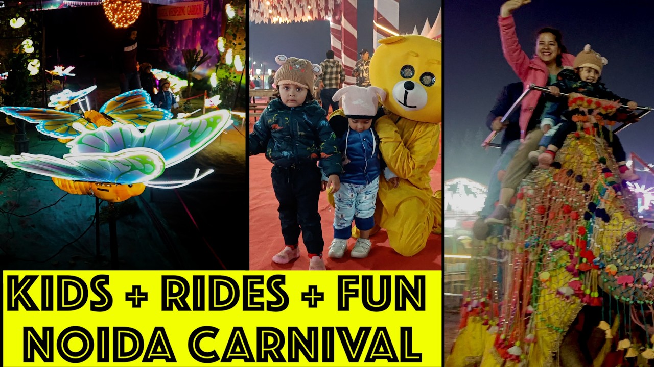 Noida Stadium Carnival 2026 🎠 | Sector 12 22 Mela | Family Fun Vlog