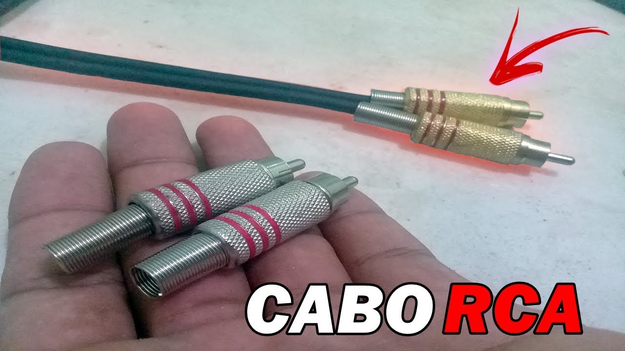 como fazer cabo RCA passo a passo !