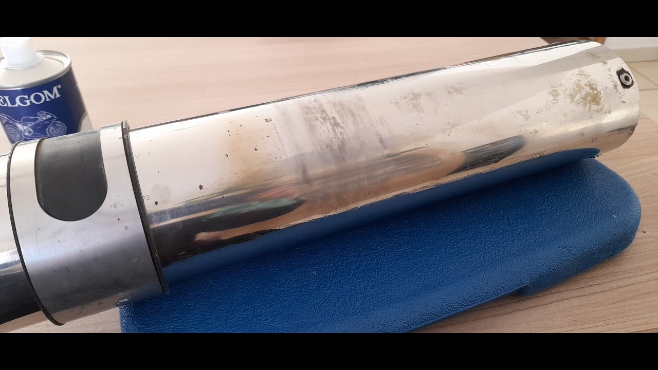 Rénovation silencieux CRD au Belgom Quad Barossa SMC 250 effet miroir (polishing aluminum)