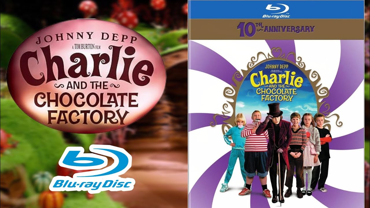 Charlie y la fabrica de Chocolate | Edición del 10° aniversario BluRay | Slipcase | Formato físico |