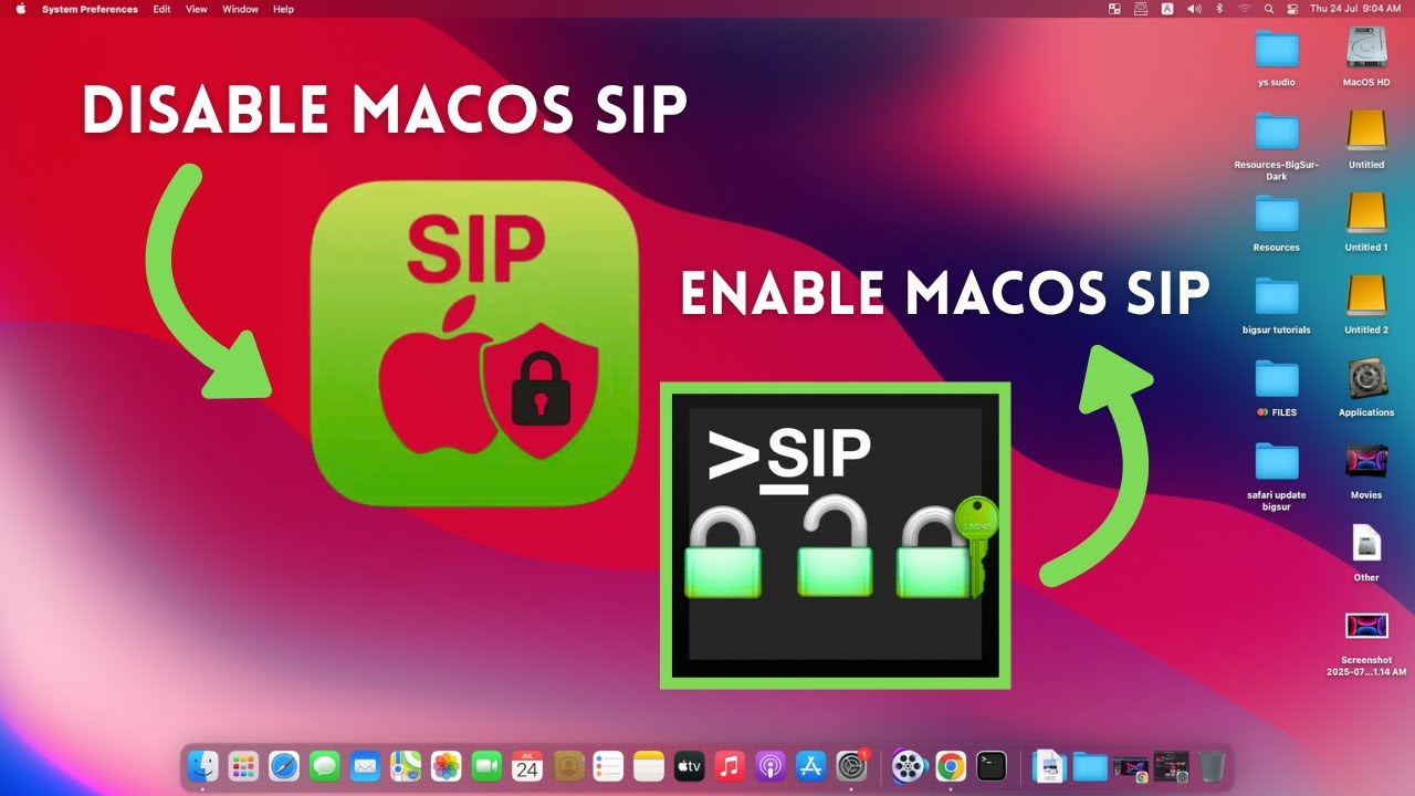 Disable and Enable macOS SIP