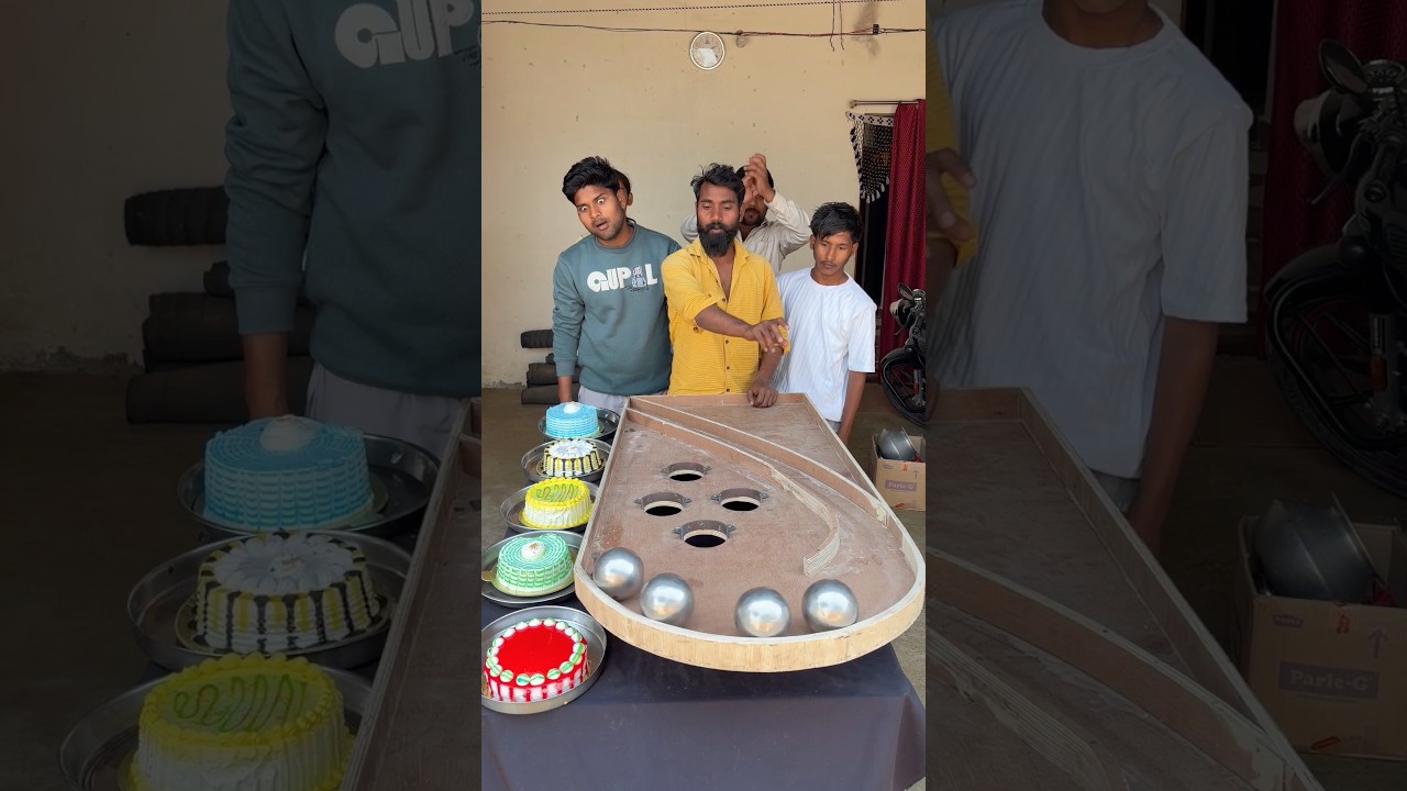 Best Family the Steel Ball Roll Vs Cake Challenge 89 🤪#relsviralシ #reelschallenge