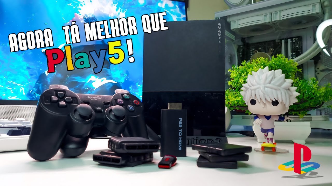 TUNEI Meu PS2!!! - Tunando meu Play Station 2 Gastando MUITO POUCO!