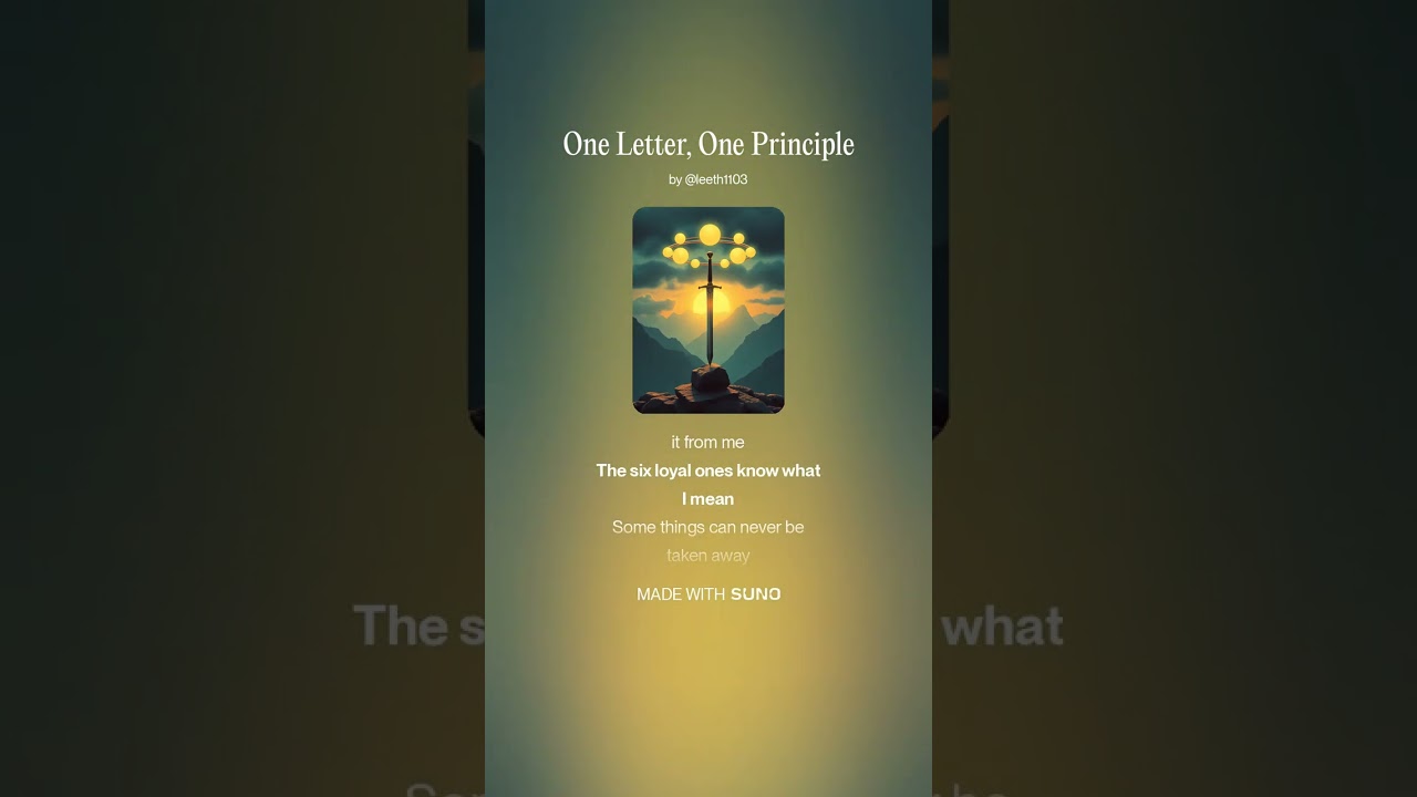 One Letter, One Principle