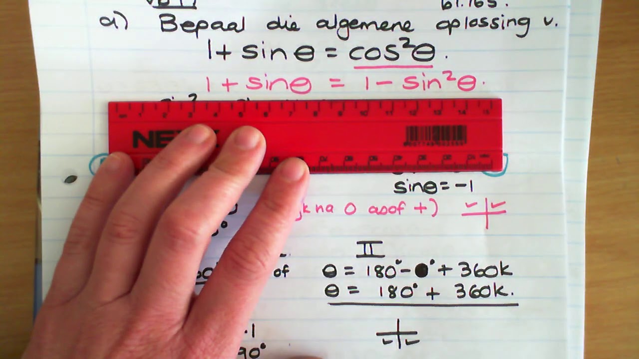 Trig vergelykings: faktorisering