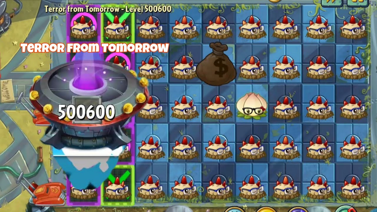 Level 500600 Impossible Level - Terror from Tomorrow #pvz2 