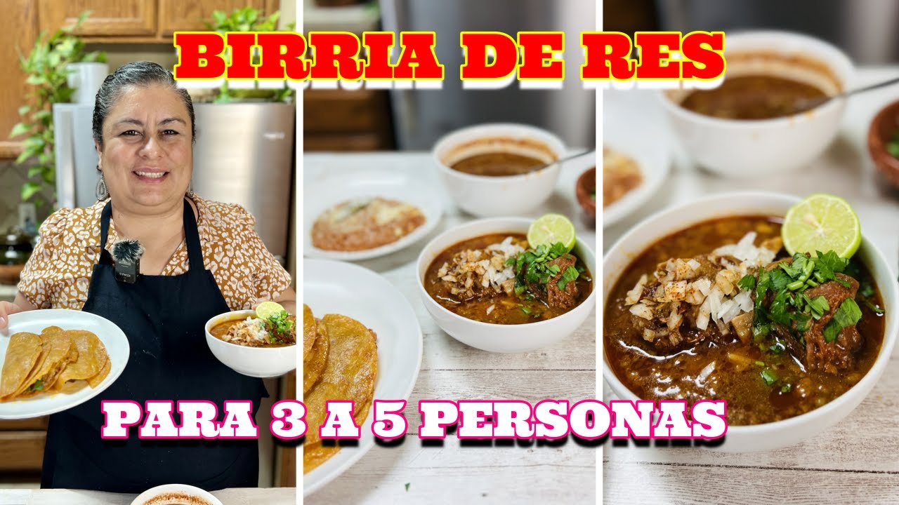 BIRRIA DE RES PARA 3 A 5 PERSONAS / MAS SALSA PICANTE PARA TU ACOMPANAR TU BIRRIA