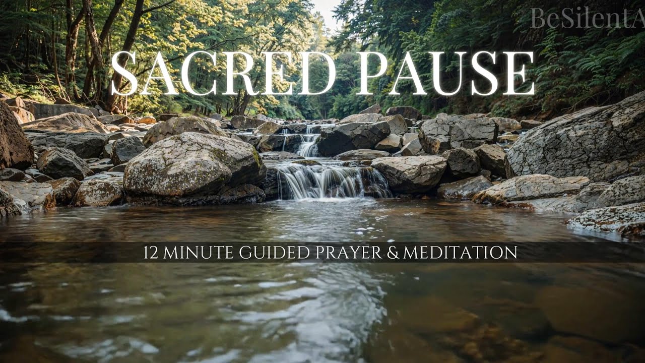 SACRED PAUSE: 12 Minutes of Peaceful Waterfall & Biblical Stillness 🕊️