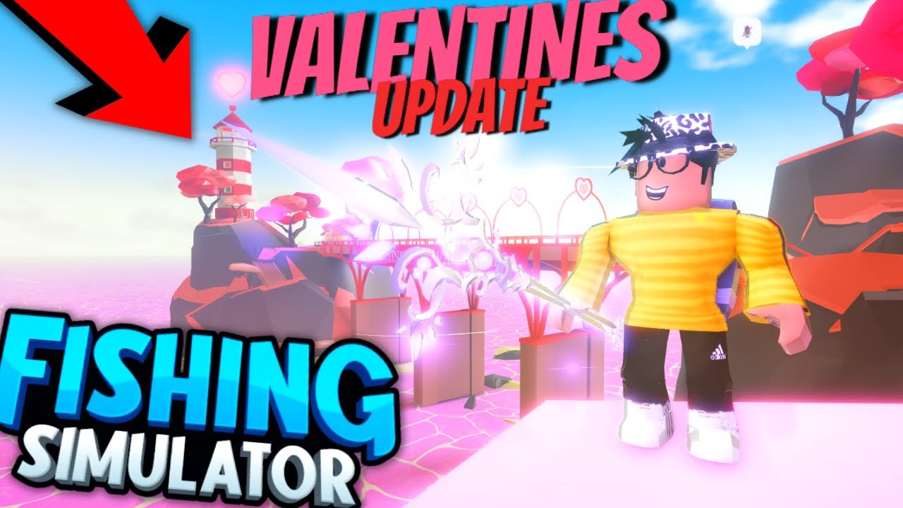 Fishing Simulator - VALENTINES UPDATE + FULL REVIEW (NEW FISH +RODS+BOAT+SPEAR+BACKPACK)