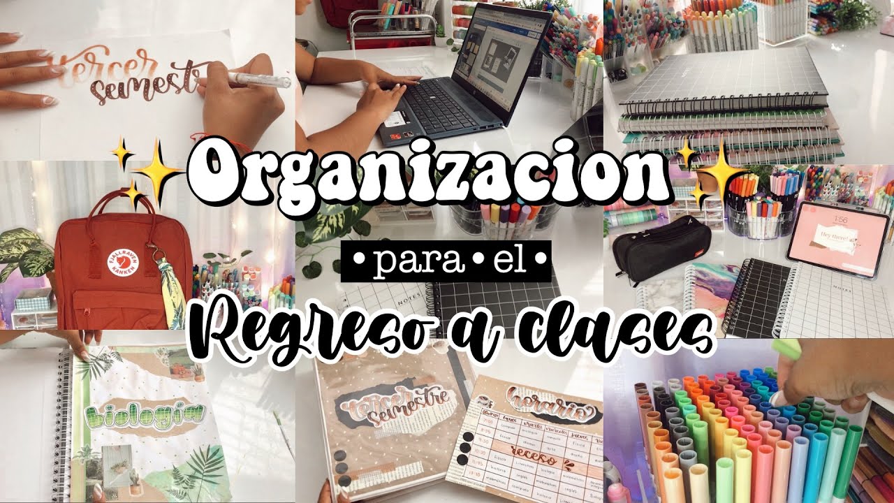 ✨Organización para este regreso a clases✨ carpeta, libreta, mochila, estuchera…📚🎒💻