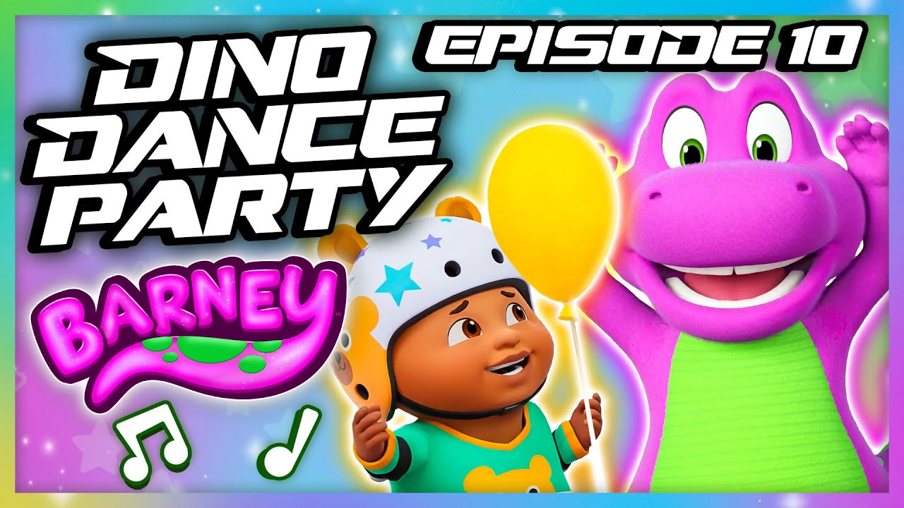 Up Up and Okay | Dino Dance Party | NEW Animated Music Video | Barney's World