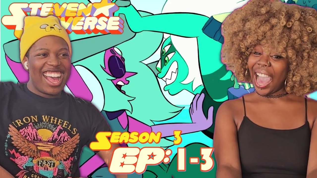 ALEXANDRITE VS MALACHITE!  *Steven Universe* Season 3 Episodes 1-3  FIRST TIME REACTION Gem Drill