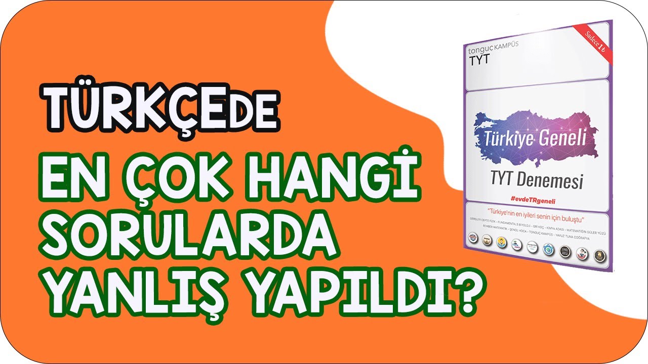 Türkiye Geneli TYT Denemesi Türkçe  Soru Çözümü | En Çok Hangi Sorularda Yanlış Yapıldı?