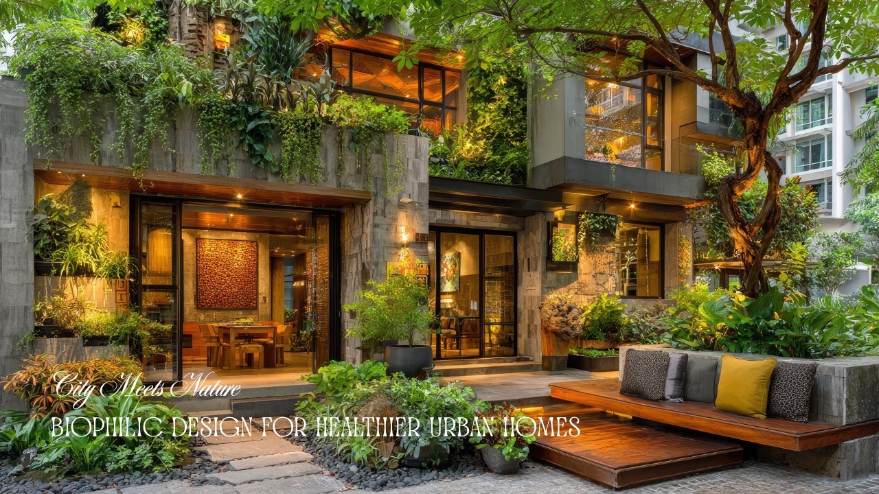 Биофильный дизайн в городских домах: будущее устойчивой архитектуры жилья