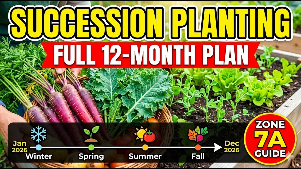 Zone 7a Succession Planting | Year-Round Planting Guide