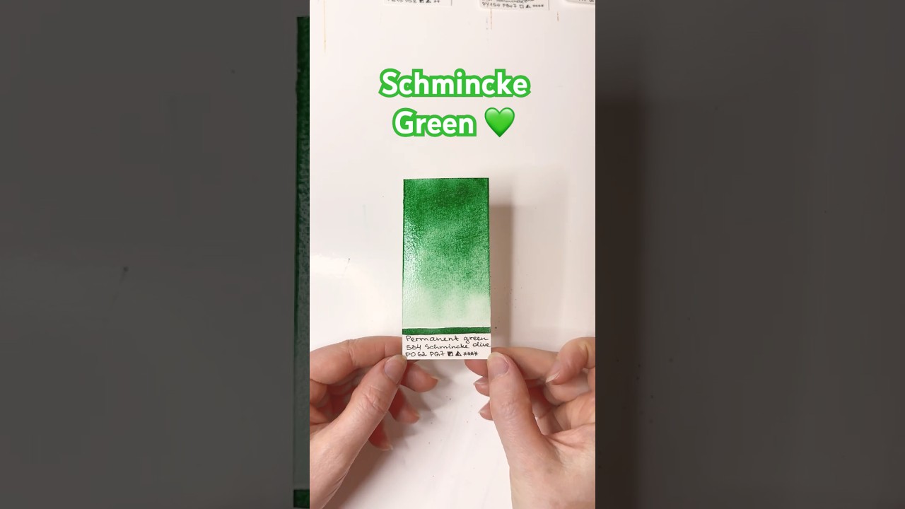 Exploring All My Green Schmincke Watercolors 💚