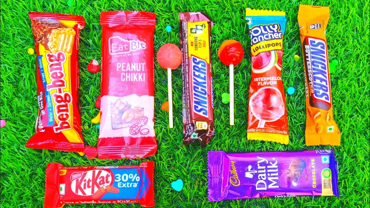 Satisfying asmr lollipop & chocolate crunch | relaxing candy sounds