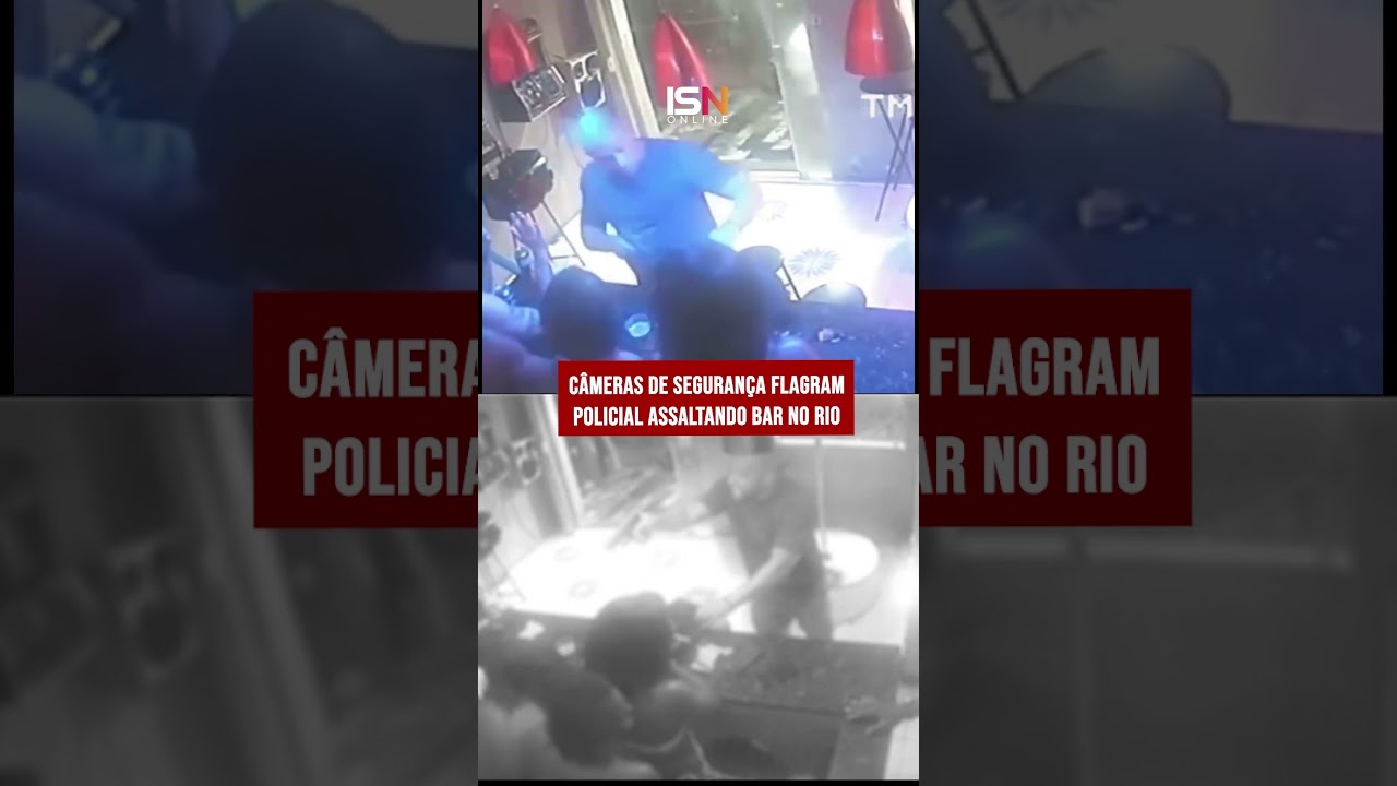 POLICIAL MILITAR ASSALTA BAR EM RIO DE JANEIRO