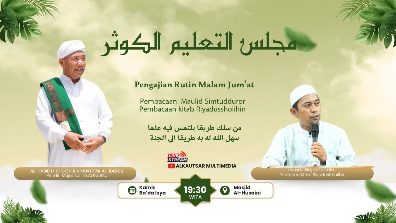🔴LIVE - MAJLIS TA'LIM AL-KAUTSAR | MASJID AL-HUSAINI | KAMIS 8 JANUARI 2026