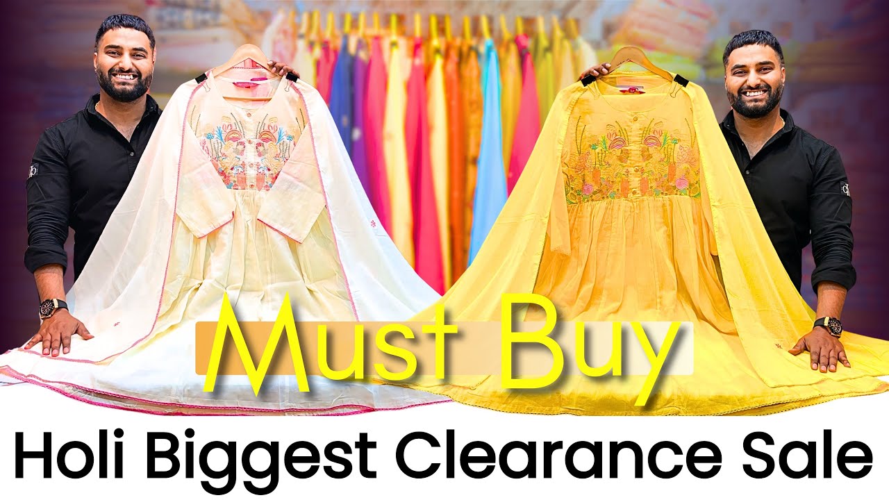 STOCK CLEARANCE | Muslin Suits, Cotton Suits Designer Anarkali, Party Wear & More! #partywear #sale