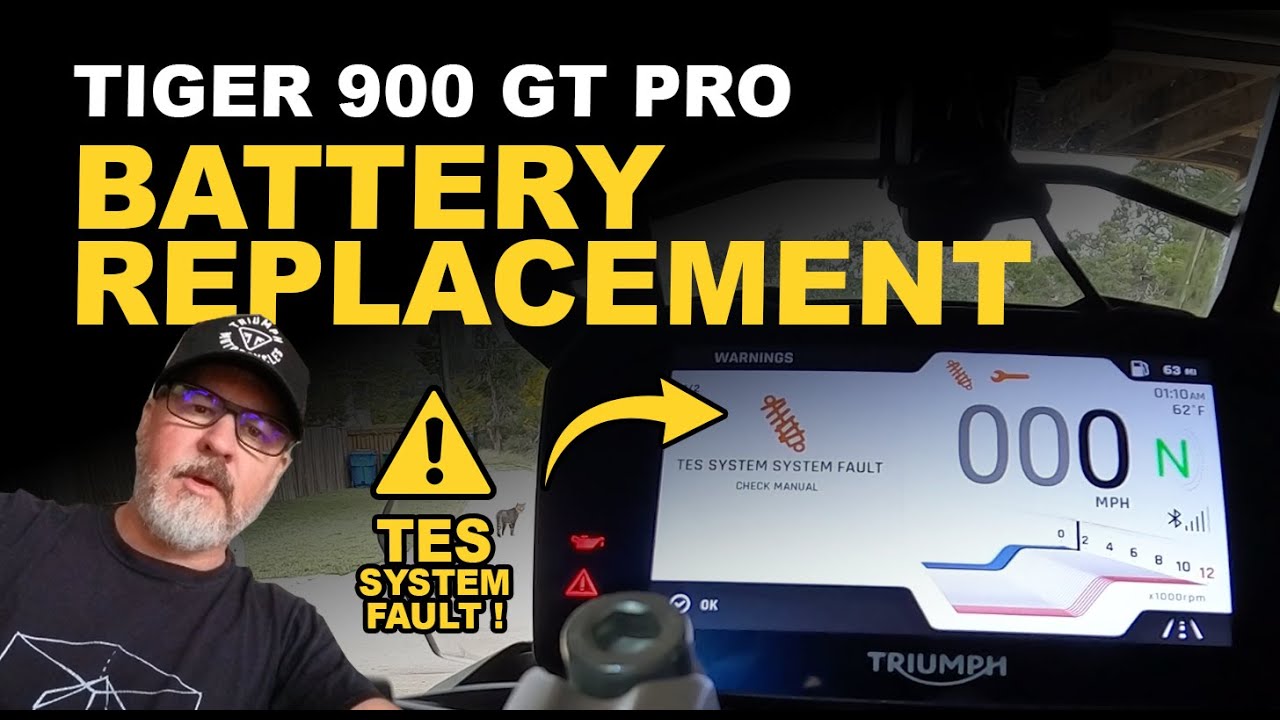How to Replace the Battery on the Tiger 900 GT Pro and Resolve the TES System Fault Issue.