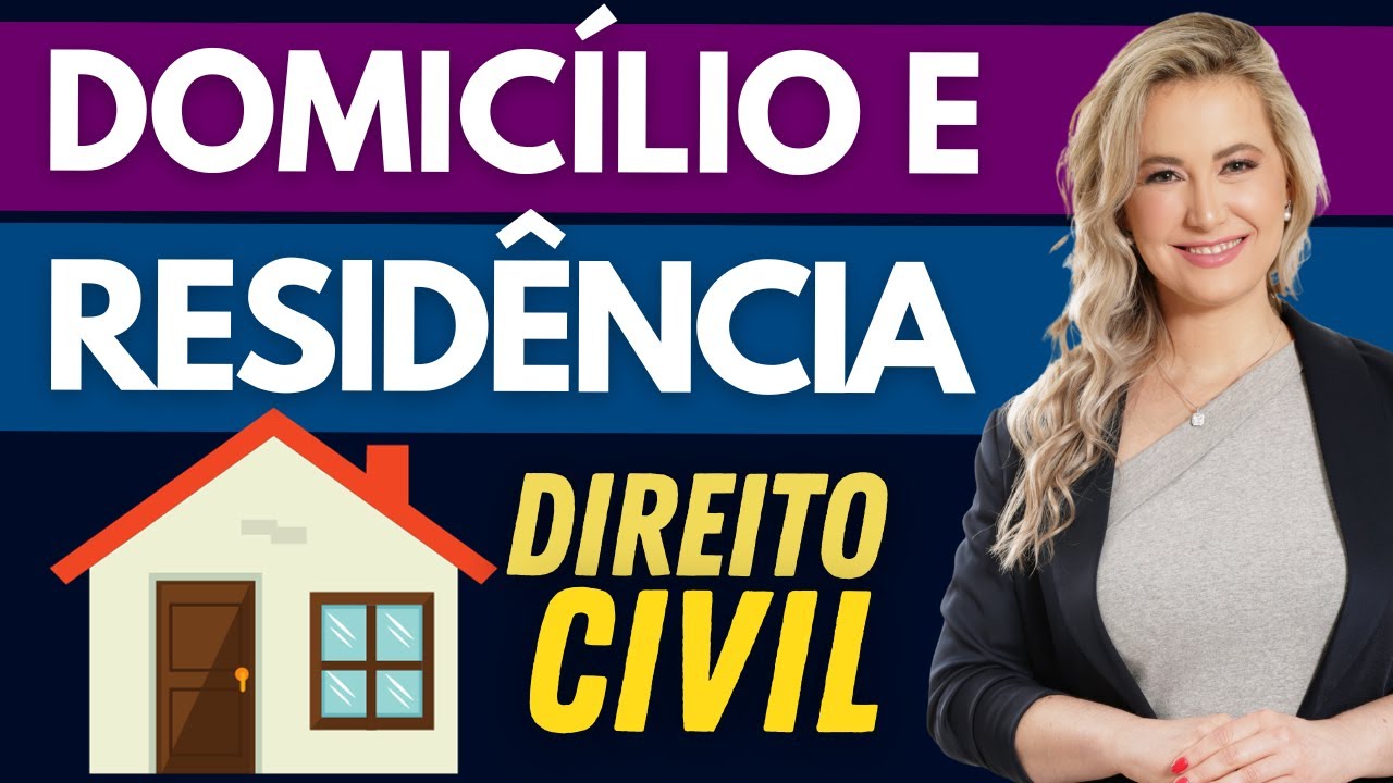 DOMICÍLIO X RESIDÊNCIA (Resumo) | Direito Civil